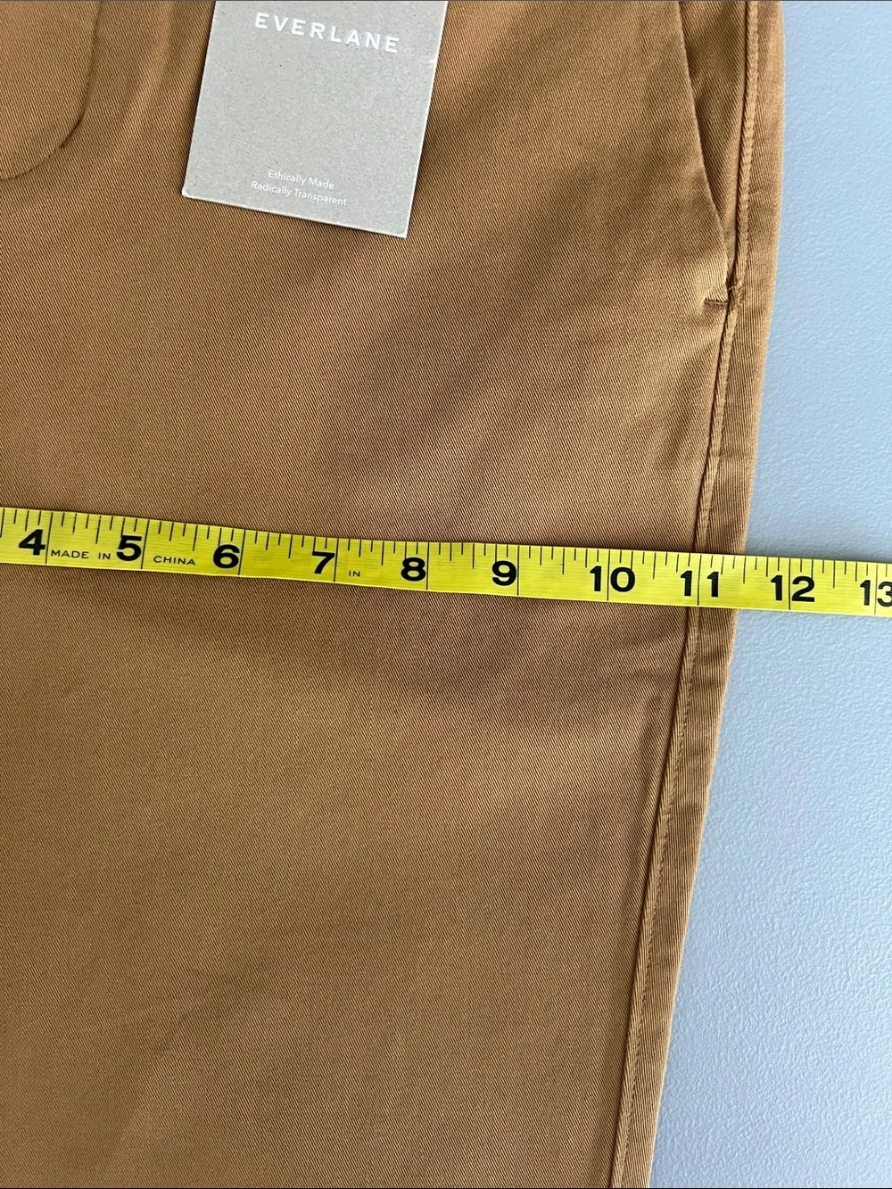 New Everlane THE PERFORMANCE CHINO  Slim Fit in Toasted Coconut Size 30 X 32